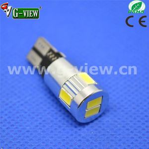 Super white led intermitentes luz para coche T10 6smd 5630 auto <span class=keywords><strong>bombilla</strong></span> led - Product Image 2