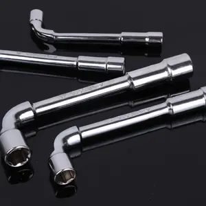 Hand Tools Double Head L Angled Socket Wrench Household Tool Set Odm Wrench Set Silver Paper Carton Stainless Steel Strong Power