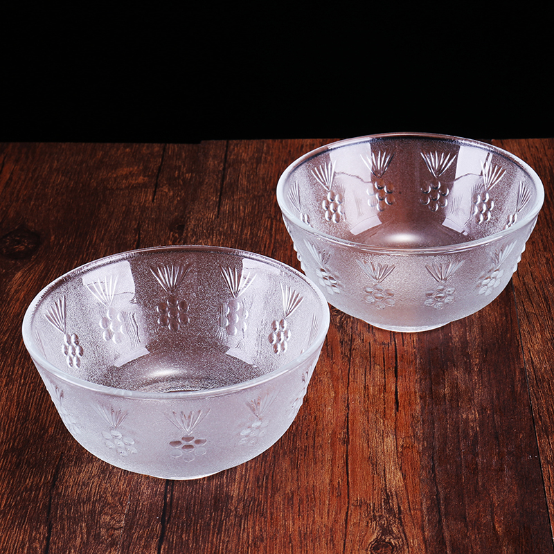 Haonai High Quality Glass Bowl Matcha Bowl/ Salad Bowls/glass ice cream bowl