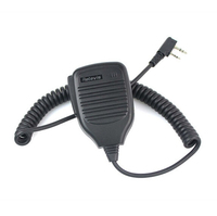 Microfone portátil retevis ptt com 2 pinos, rádio de dois sentidos, interfone para walkie talkie kenwood