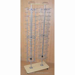 Cửa hàng lưu niệm lịch thi đấu tầng thường vụ tùy chỉnh dây thép khung túi chủ sở hữu 3 bên ROTARY thiệp chúc mừng hiển thị giá - Product Image 2