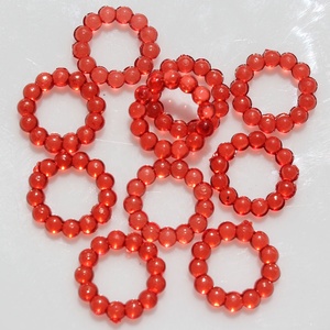 Perles circulaires en acrylique transparentes de 14 mm pour slime, boue cristalline, garniture, accessoires pour anneaux à cheveux et travaux d'aiguille - Product Image 5