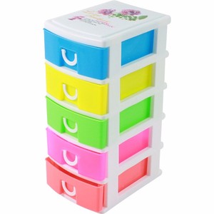 5-tier green venta Caliente de almacenamiento cajón de plástico para la joyería - Product Image 1