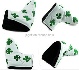 Synthetic Leather Clover Golf Blade <strong>Putter</strong> <strong>Cover</strong> - Product Image 4