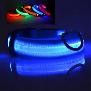 Clignotant lumineux USB rechargeable <span class=keywords><strong>veilleuse</strong></span> LED collier de chien pour chien - Product Image 2