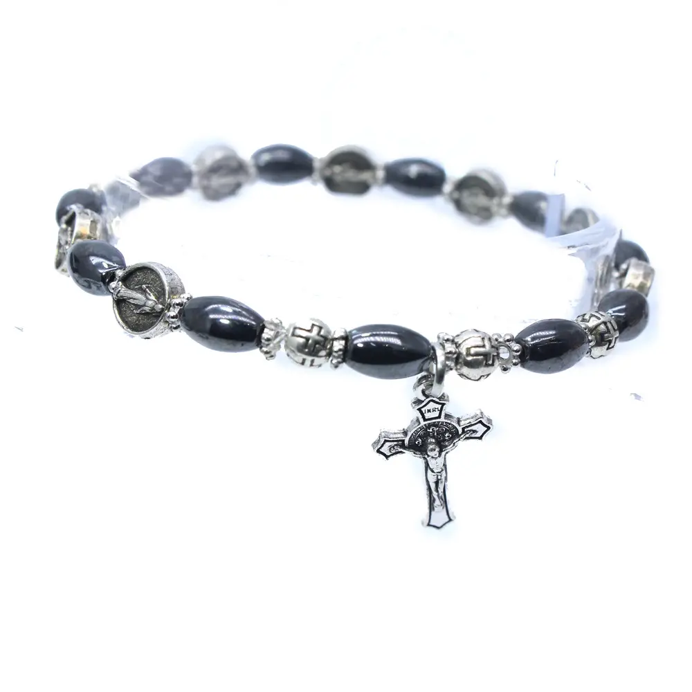 Perles de résine Bracelet Jésus Croix Bracelet Chapelet Catholique Bracelet En Gros