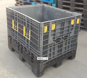 Made in China Plastic Collapsible Pallet Container Plastic Pallet Boxs Heavy Duty Foldable Pallet Crate