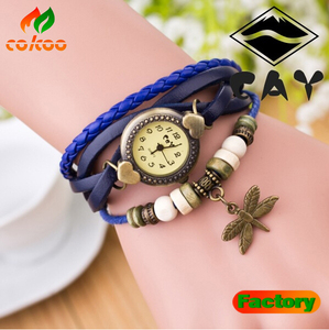 <span class=keywords><strong>Montre</strong></span> de luxe pour femme, <span class=keywords><strong>Bracelet</strong></span> en <span class=keywords><strong>cuir</strong></span>, <span class=keywords><strong>montre</strong></span>-<span class=keywords><strong>Bracelet</strong></span> Vintage, vente en gros - Product Image 1