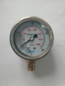 Fabrika fiyat YTN60A 2.5 "yarım paslanmaz çelik 200kg sıvı dolgulu 60mm basınç göstergesi - Product Image 3