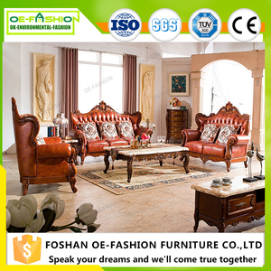 New classic marrone chiaro in pelle salotto mobili divano - Product Image 2