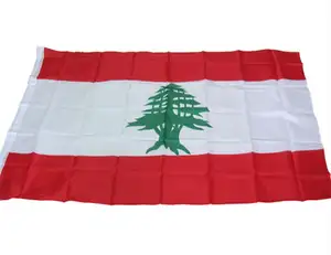 Promotional custom size Polyester Lebanon National Flag