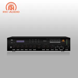 RH-AUDIO Pa Systeem 5 Zone 48V Phantom Power Mengen Versterker Met Bt En Mp3 Speler