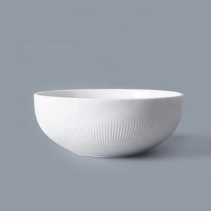 High Quality European Style Strong Wedding Hall White Porcelain Wholesale Price White <strong>Cereal</strong> <strong>Bowl</strong> Dinner <strong>Set</strong> - Product Image 3
