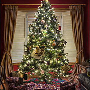 <span class=keywords><strong>Pintado</strong></span> A mano Pintura de la Lona para el Hogar Arte de La Pared Decoración Del Árbol de Navidad - Product Image 1