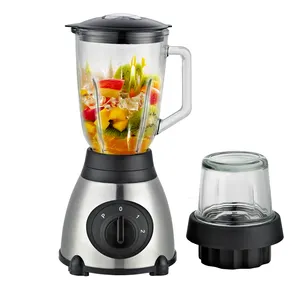 Licuadora de frutas con base de acero inoxidable, 500W, mesa de vidrio, licuadora de zumo, gran oferta