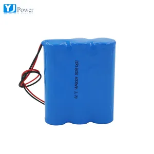 rechargeable lithium ion battery li-ion 3.7v 18650-3p 6000mah