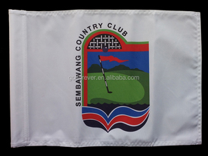 Drapeau de golf en nylon imprimé PEM FFG-03NT 500*360mm pour parcours de golf - Product Image 6