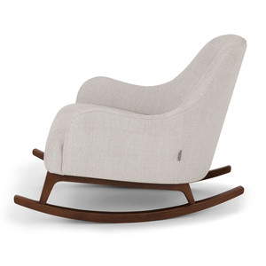 Silla Mecedora Moderna de Madera y <span class=keywords><strong>Goma</strong></span> con Tapicería de Tela <span class=keywords><strong>para</strong></span> Personas Mayores - Product Image 3