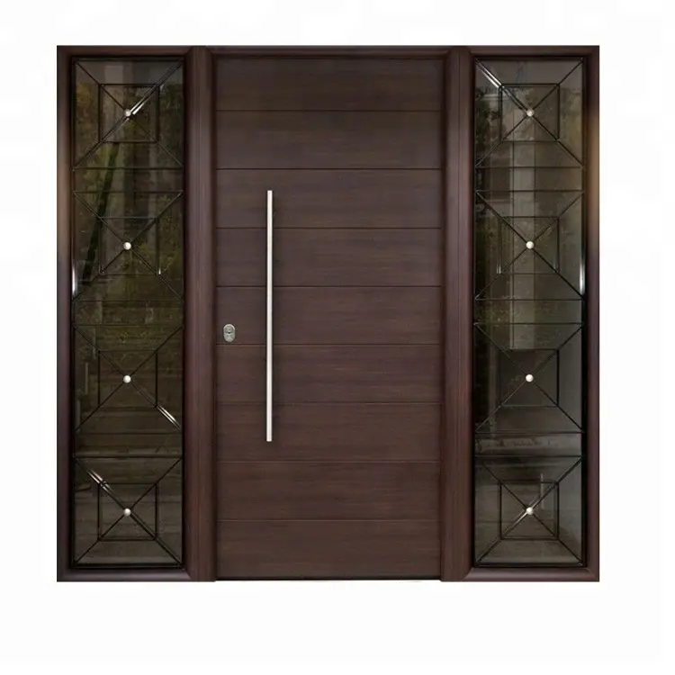 Pintu Kayu Di Bangladesh Sapele Pintu Depan Mahoni