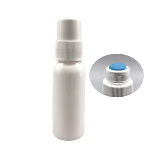 Yeni stil üretimi 1 oz 30 ml pet beyaz plastik dauber boyama sünger aplikatör şişe beyaz kapak