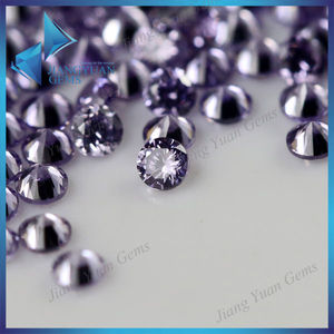 pavimentada ronda de piedra de la cz amatista sintética de los precios - Product Image 1