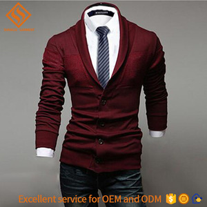 2017 otoño piel apretada manga larga suéter, 12GG llanura <span class=keywords><strong>cardigan</strong></span> suéter de punto camisa del <span class=keywords><strong>hombre</strong></span> - Product Image 1