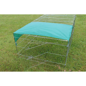 katlanabilir ön kapı kasaları metal tel tavşan yetiştiriciliği kafesi kapaklı - Product Image 5