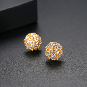 <span class=keywords><strong>Orecchini</strong></span> a Perno LUOTEEMI con Sfera di Fiori in Zirconia Cubica, Eleganti <span class=keywords><strong>Orecchini</strong></span> a Fiore in Zirconia per Donne - Product Image 5