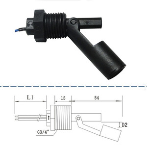 Capteur de niveau de liquide à montage latéral, interrupteur de niveau à flotteur en plastique, capteur de niveau d'eau à installation latérale en plastique PP PVC - Product Image 4