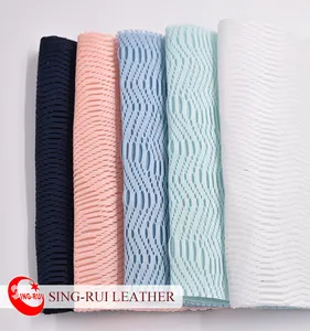 Groothandel Textiel Stoffen 100% Polyester Wave Patroon Air Mesh Stof Voor Sport Schoen
