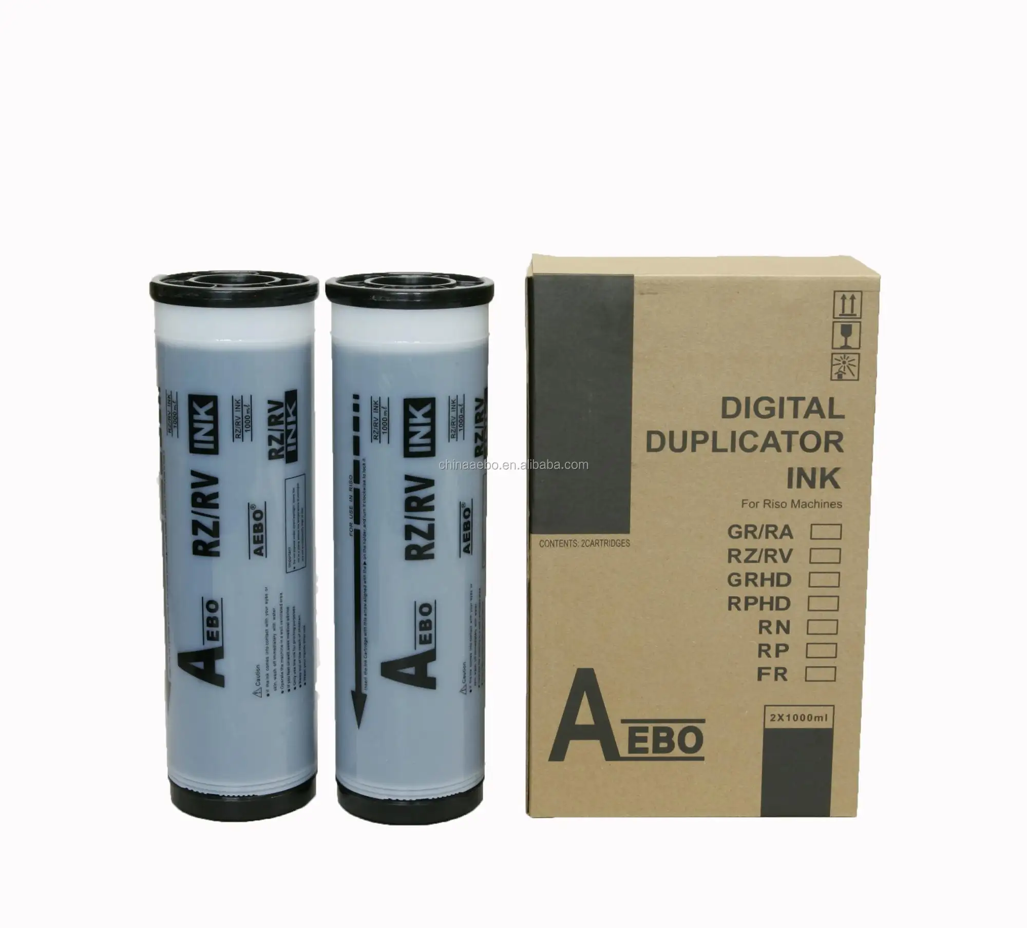 AEBO Compatible GR Black Ink for Duplicator GR3700/3770 1000ml/pc