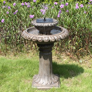 Fontaines solaires modernes pour bains d'oiseaux, bains d'oiseaux solaires pour jardin et extérieur - Product Image 2