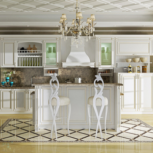 Muebles de Cocina de Madera Maciza de Última Generación, Hechos en China, Estilo Europeo Moderno y Lujoso, Personalizados - Product Image 1