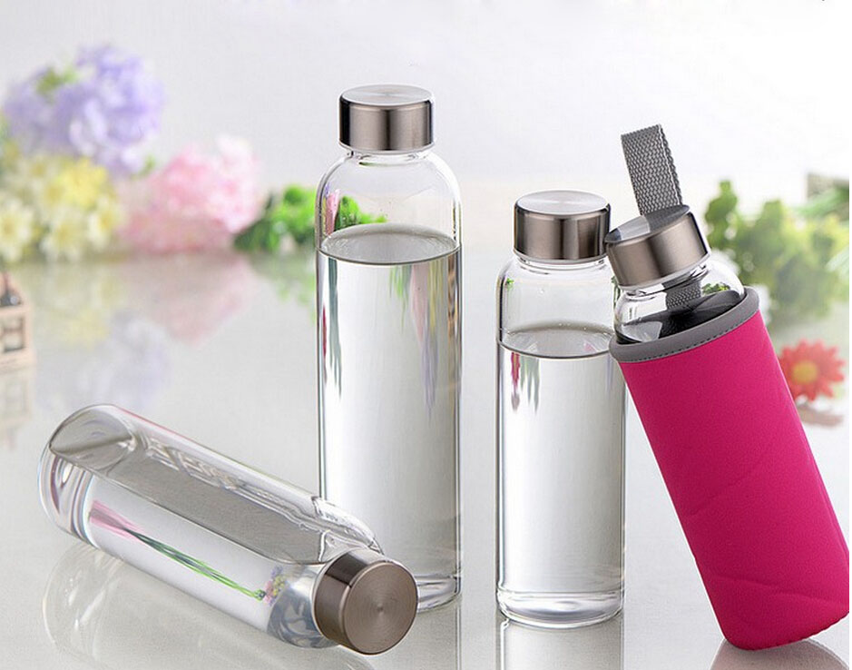 Set of 6 500ml Glass Beverage Bottles