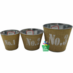 Pot de pépinière en métal galvanisé, vente en gros directe d'usine, fleur bon marché, lignes d'arbre utilisées - Product Image 6