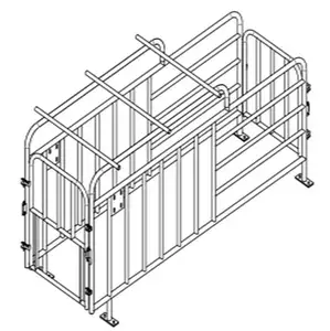 Pig farm equipment pig gestation crates for sows