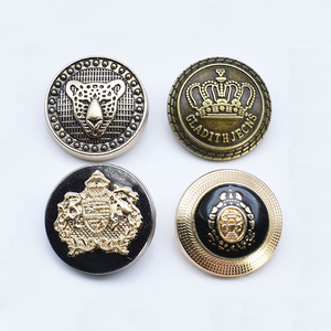 멋진 사용자 정의 모양 아연 합금 유니폼 세트 코트 블레이저 금속 골드 생크 유니폼 코트 버튼 세트 - Product Image 4