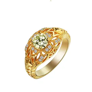 latest gold ring designs for girls ring jewelry fashion cheap wholesale supplier in Yiwu