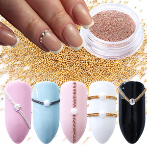 0.4มิลลิเมตรไมโครเล็บสแตนเลสลูกปัดมินิคาเวียร์แต่งเล็บอุปกรณ์ตกแต่ง - Product Image 2