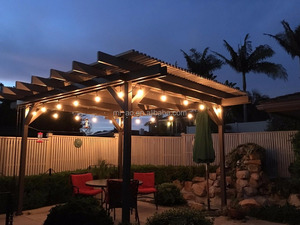 <span class=keywords><strong>Bombillas</strong></span> Vintage blancas cálidas E26, <span class=keywords><strong>guirnalda</strong></span> decorativa para Patio exterior de 48 pies, luces para Patio, globo, fiesta, Navidad, cadena de luces - Product Image 2