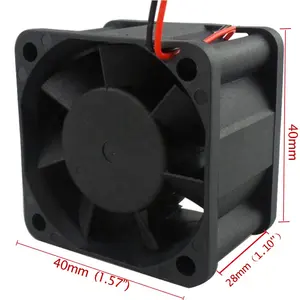 Yüksek CFM fırçasız 4028 küçük soğutma 40mm 40X40X28mm 20000 rpm 12v 24v dc fan