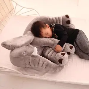 Coussin d'éléphant EN peluche pour bébé, oreiller de haute qualité, disponible EN-71 couleurs, OEM, livraison directe depuis l'usine