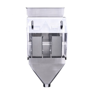 Hot Koop 2 Hoofd Gewicht Filler Lineaire Weger Voor Huisdier Voedsel Kruiden Bonen 5 - 30 Bags/min <span class=keywords><strong>7</strong></span> "Gebruiker 'S Touch Screen 10- 2000G 3L - Product Image 3