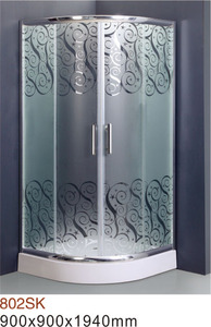 Vidrio templado mampara barato y puerta corredera blanco ABS o acrílico cabina de ducha - Product Image 2