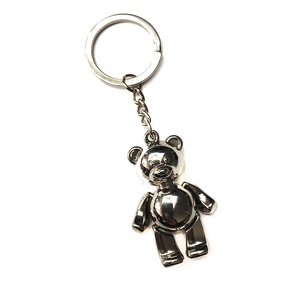 Customized Promotion 3D Keychain Shape Metal Keychain Aircraft Teddy Bear Tools Characters