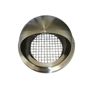 Hot Selling Rvs Muur Air Vent Cover Hood End Ducting Ronde Grille Ventilatie Cover