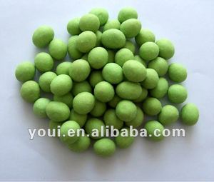 Gerösteter Wasabi mit Maismehl beschichtung Hochwertige chinesische Bio-Hälften Walnuss kern ohne Schale Köstliche beschichtete Erdnüsse