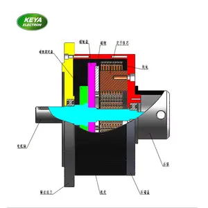 पैनकेक मोटर बिजली bldc मोटर 48v brushless डीसी मोटर 4000w इलेक्ट्रिक वाहन, क्रॉलर