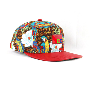 Classico bianco personalizzato protezione di snapback 100% poliestere top grade alta qualità hit hop cap - Product Image 1