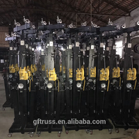 Soporte de manivela de altavoz de matriz de línea de trípode para truss